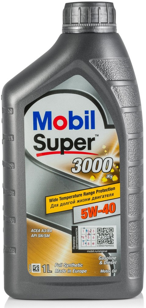 Масло моторное Mobil Super 3000 x1 5/40 API SN/CF (1 л.)