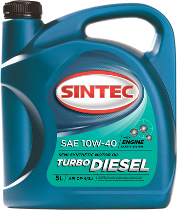 Масло моторное Sintoil/Sintec Turbo Diesel 10/40 API CF-4/CF/SJ (5 л.)