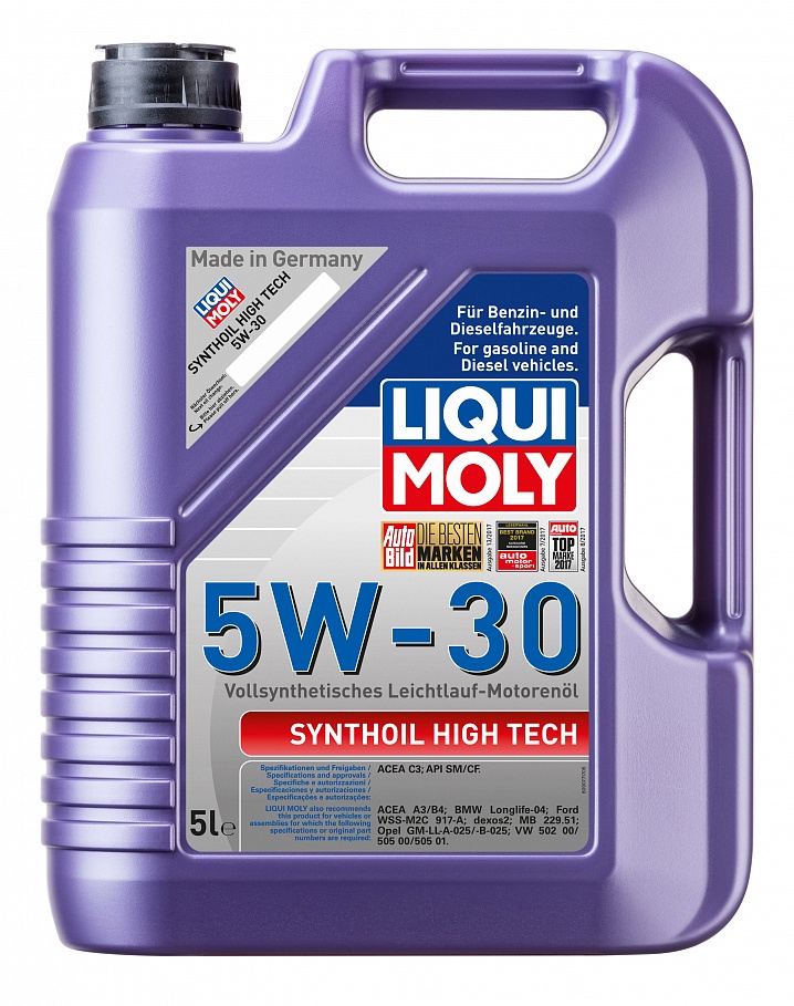 Масло моторное Liqui Moly Synthoil High Tech 5/30 API SM/CF (5 л.)