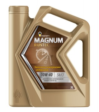 Масло моторное Роснефть Magnum Runtec 10/40 API SN/CF (5 л.)