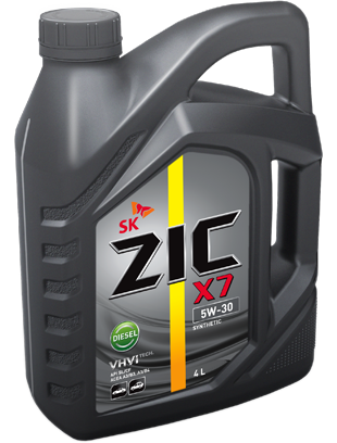 Масло моторное ZIC X7 Diesel 5/30 API CF/SL (4 л.)