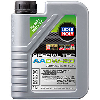 Масло моторное Liqui Moly Special Tec AA 0/20 API SN Plus + RC (1 л.)