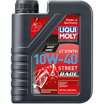 Масло моторное Liqui Moly Motorbike 4T Synth Street Race 10/40 API SN Plus (1 л.)
