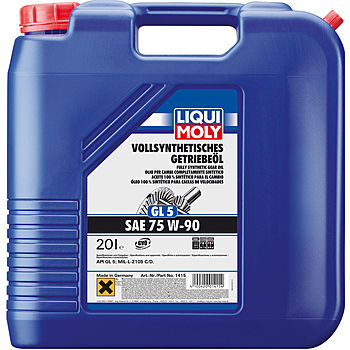 Масло трансмиссионное Liqui Moly Vollsynthetisches Getriebeoil 75/90 API GL-5 (20 л.)