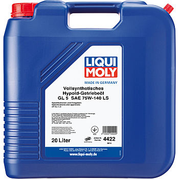 Масло трансмиссионное Liqui Moly Vollsynthetisches Hypoid-Getriebeoil LS 75/140 API GL-5 (20 л.)