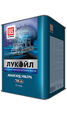 Масло моторное Лукойл АВАНГАРД УЛЬТРА 10/40 API CI-4/SL (18 кг, 20 л.)