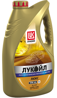 Масло моторное Лукойл ЛЮКС полусинтетическое 5/40 API SL/CF (4 л.)