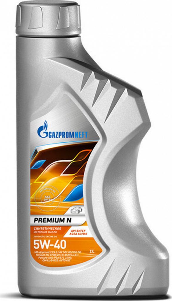 Масло моторное Gazpromneft Premium N 5/40 API SN/CF (0,86 кг, 1 л.)