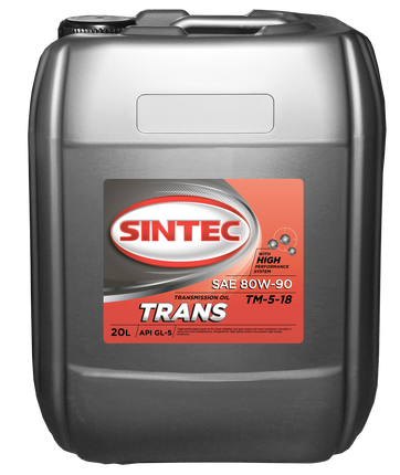 Масло трансмиссионное Sintoil/Sintec ТАД-17 (ТМ-5-18) 80/90 API GL-5 (20 л.)