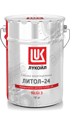 Смазка антифрикционная многоцелевая водостойкая Лукойл ЛИТОЛ-24 (18 кг, 20 л.)