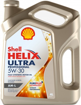 Масло моторное Shell Helix Ultra Professional AM-L 5/30 API SN/CF (4 л.)