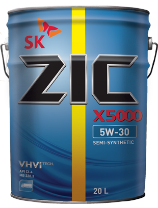Масло моторное ZIC X5000 5/30 API CI-4 (20 л.)