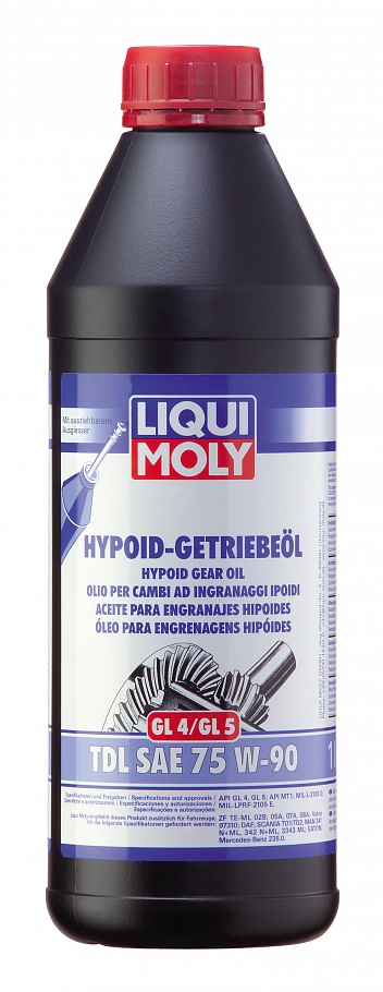 Масло трансмиссионное Liqui Moly Hypoid-Getriebeoil TDL 75/90 API GL-4/GL-5/MT-1 (1 л.)