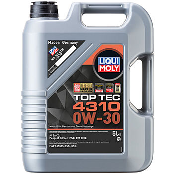 Масло моторное Liqui Moly Top Tec 4310 0/30 ACEA C2 (5 л.)