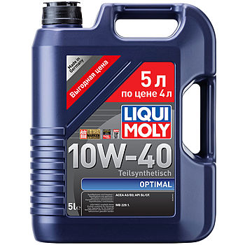 Масло моторное Liqui Moly Optimal 10/40 API SL/CF (5 л.)