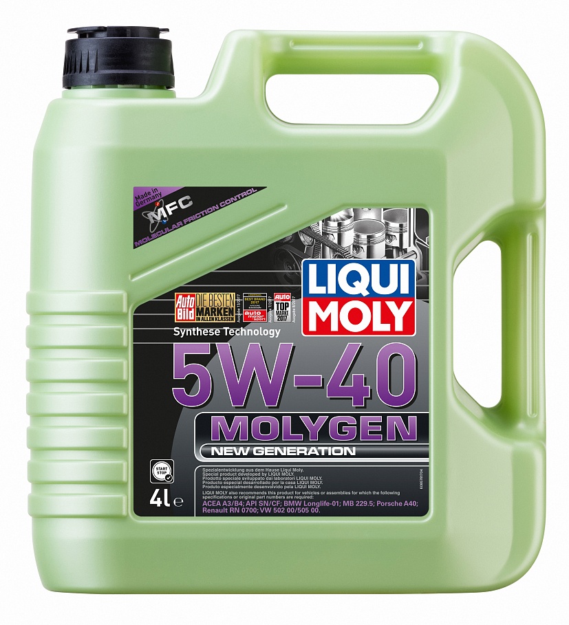 Масло моторное Liqui Moly Molygen New Generation 5/40 API SN/CF (4 л.)